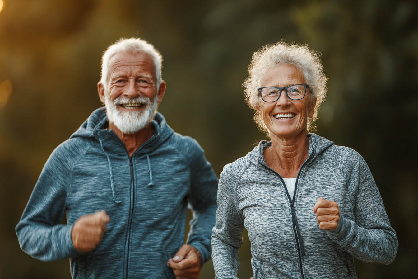 Grup de seniori activi în natură